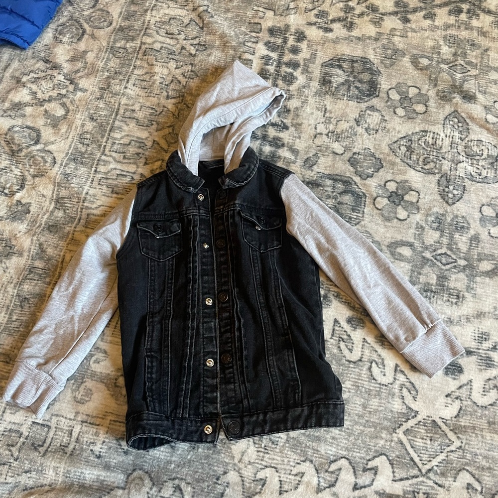 Little Bipsy Black and Gray Jean Jacket
